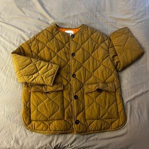 Jacket Zara Size S light brown, inside orange